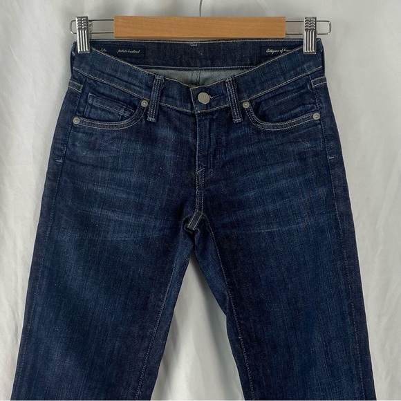 Citizens of Humanity By Jerome Dahan Dita Jeans Petite Bootcut Size 24 Blue Wash - Picture 3 of 16
